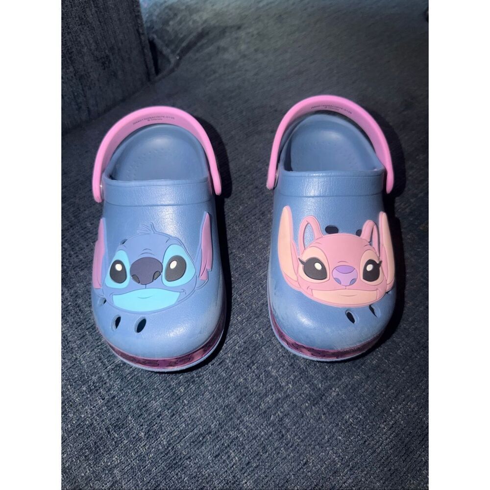 Disney Stitch & Angel crocs